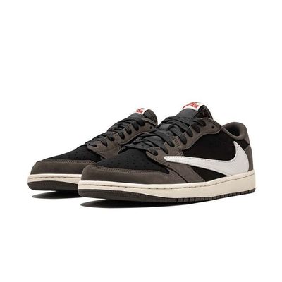 کتونی نایک جردن تراویس قهوه ای موکا Air Jordan 1 Low