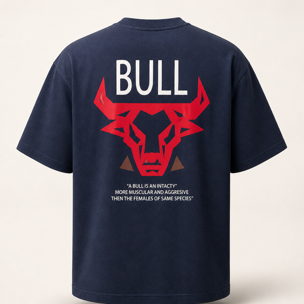 تیشرت مردانه یقه گرد برند HK طرح BULL (کالکشن بهاره/تابستانه)