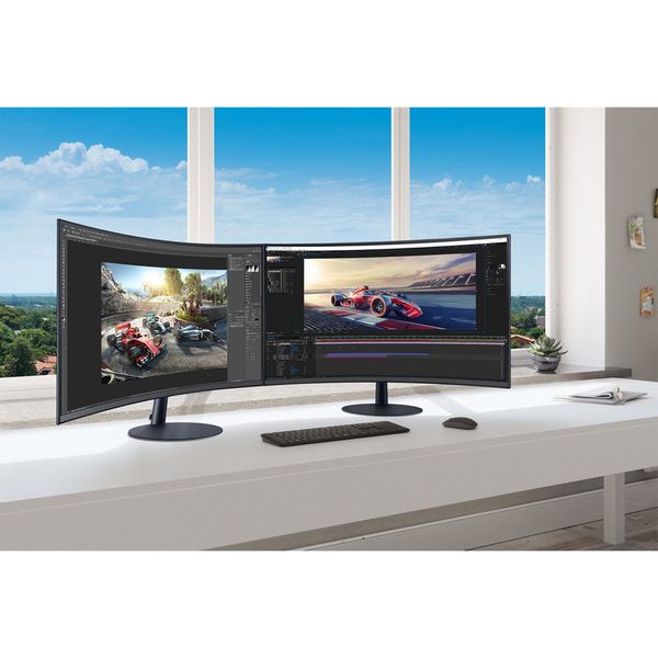 مانیتور خمیده سامسونگ مدل LS32C390EAMXUE سایز 32 اینچ