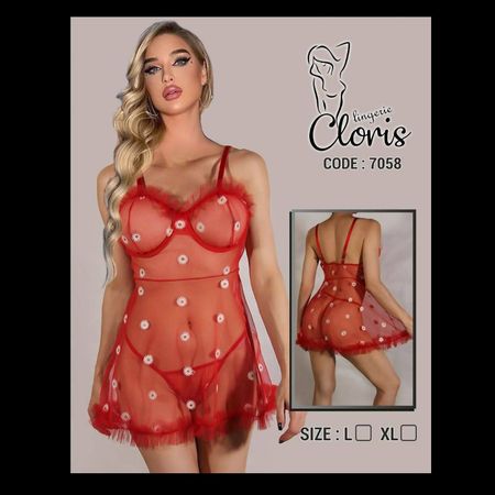 لباس خواب بابونه فنردار کد : 7058