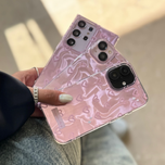 قاب موج صورتی قلبی / آیفون و سامسونگ و شیاومی / (کدC1870)