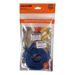 کابل صدا و تصویر 3 به 3 مچر Macher MR-99 طول 1.5 متر