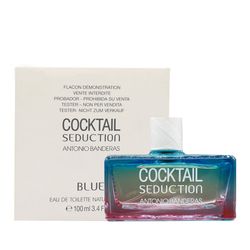 تستر ادوتویلت زنانه آنتونیو باندراس مدل COCKTAIL SEDUCTION BLUE با رایحه خنک حجم 100 میلی لیتر