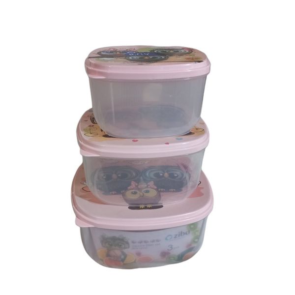  ظرف نگهدارنده زیبا مدل جغد مجموعه 3 عددی