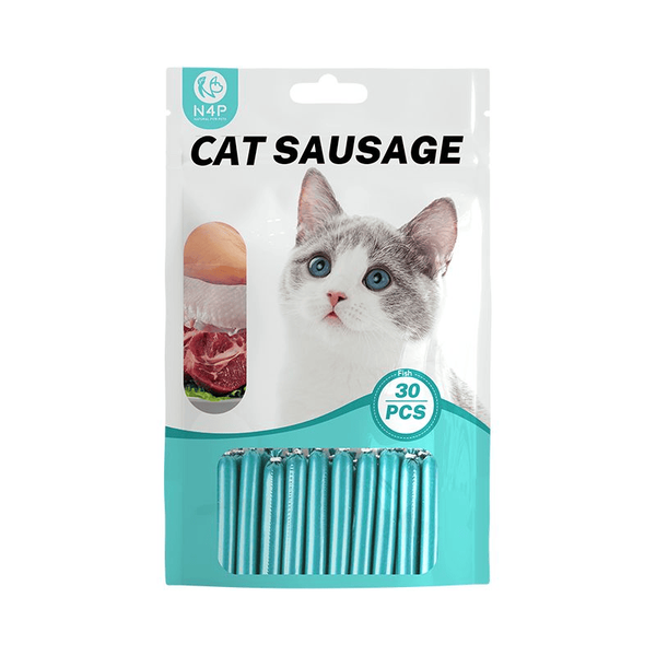 تشویقی سوسیسی گربه با طعم ماهی / N4P Cat Snack Sausage with Fish