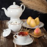 سرویس غذاخوری 102 پارچه چینی زرین ایران مدل ایتالیا اف ریوا درجه عالی