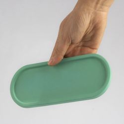 سینی سرو سنگ مصنوعی طرح بیضی