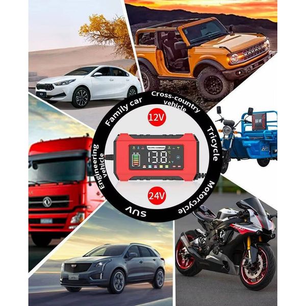 شارژر و تستر باتری خودرو 15 آمپر مدل  rj-c121501a