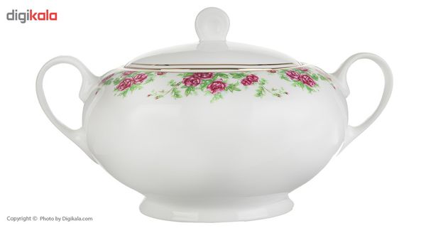 سرویس غذاخوری 102 پارچه چینی زرین ایران سری ایتالیا اف مدل Bidgol درجه عالی