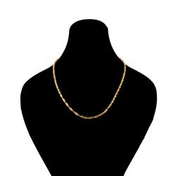 زنجیر طلا 18 عیار گالری طلای هرمس مدل دیسکو