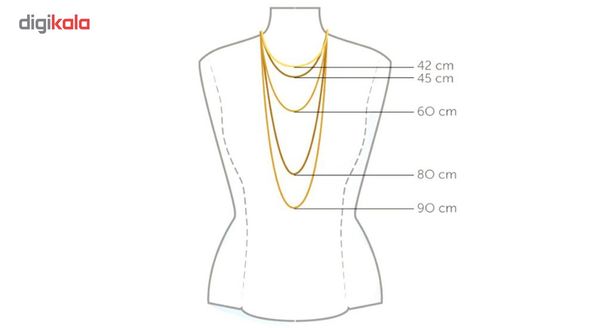 گردنبند شهر شیک طرح عشق مدل G152