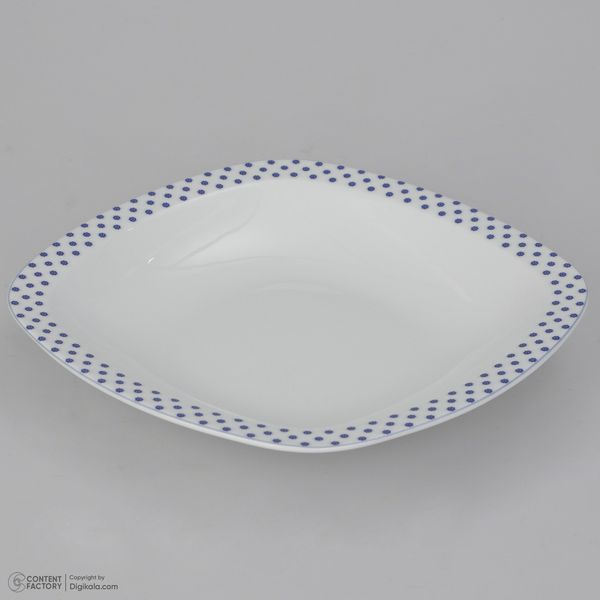 سرویس غذاخوری 27 پارچه چینی زرین ایران مدل کواترو ورنیکا درجه یک