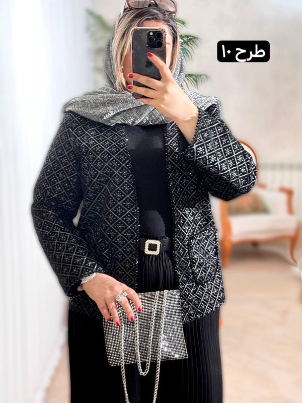 مانتو مخمل سوزندوزی