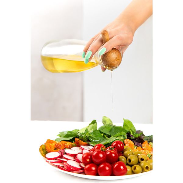 آبلیموخوری میس گلس مدل پایه چوبی کد HS1 مجموعه 2 عددی