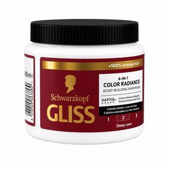 ماسک مو تثبیت کننده رنگ گلیس مدل Color Radiance مناسب برای موهای رنگ شده حجم 400 میلی لیتر