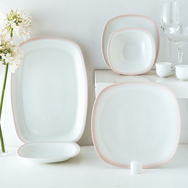 سرویس غذاخوری 27 پارچه 6 نفره چینی زرین ایران مدل Mon Belan