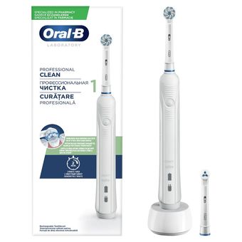 مسواک برقی اورال-بی مدل Professional Clean 1 و جرم گیر لرزشی و چرخشی شارژ 14ساعته