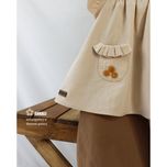 تاپ شلوار ماهنی رنگ کرم قهوه ای