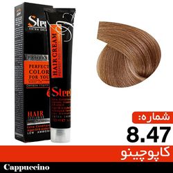 رنگ مو Steel شماره 8.47 کاپوچینو حجم 100 میلی لیتر