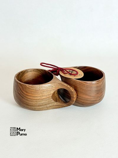 کوکسا (لیوان چوبی) کد 8005 - یک جفت