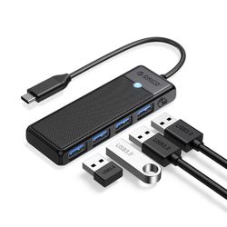هاب 4 پورت USB-C اوریکو مدل PAPW4A-C3-015 طول 15 سانتیمتر