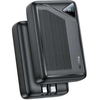 پاوربانک PD و فست شارژ Yesido 10000mAh مدل YP84 22.5W - مشکی (گارانتی 18 ماه تعویض نیکان همراه)