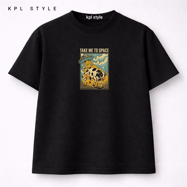 تیشرت منو به فضا ببر | قواره باکسی | %100 پنبه گرم بالا کد 1265