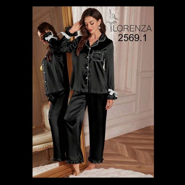 محصول جدید لورنزا شومیز و شلوار ساتن کد 2569