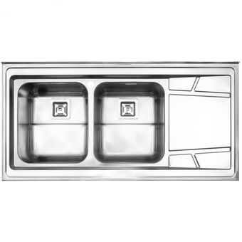 سینک ظرفشویی استیل البرز مدل 738 روکار