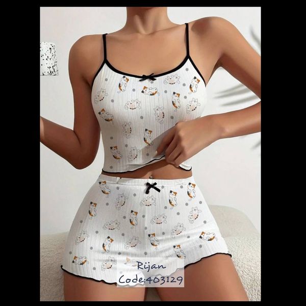 تاپ شورتک کبریتی طرح دار کد 3505