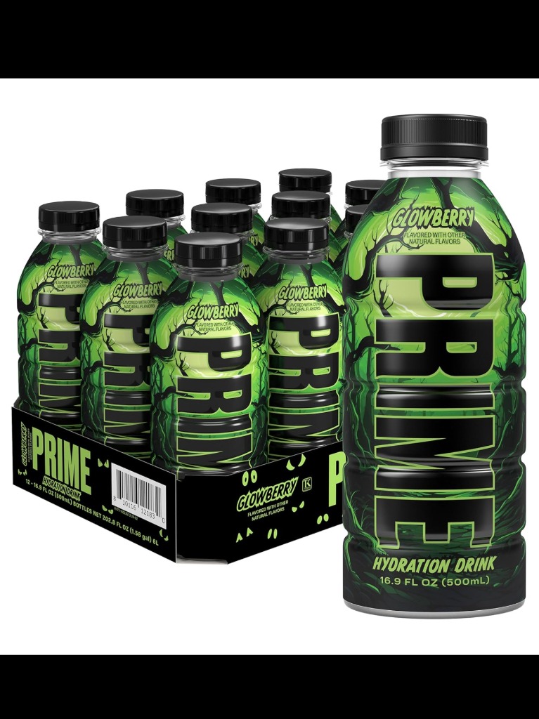 شل 12 عددی عمده نوشیدنی انرژی زا ورزشی اورجینال پرایم گولوبری 500 میلی لیتر PRIME Hydration GLOWBERRY Sports Drink