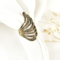 انگشتر برند طلاروس فری سایز کد 8137