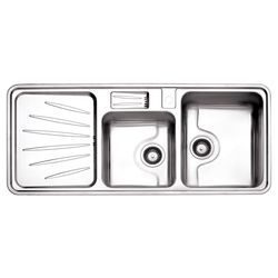 سینک فانتزی دو لگنه توکار استیل البرز مدل 814