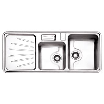 سینک فانتزی دو لگنه توکار استیل البرز مدل 814