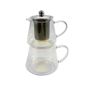 کتری و قوری پیرکس کف استیل 304 Gaozhi هفت رنگ