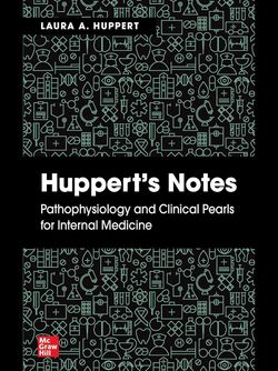 Huppert's Notes: Pathophysiology and Clinical Pearls for Internal Medicine 2021