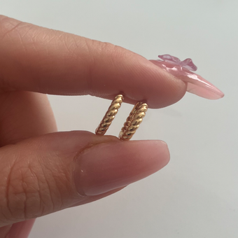 گوشواره استیل طرح طلا