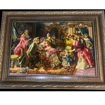 تابلوفرش دستبافت تبریز فرانسویی