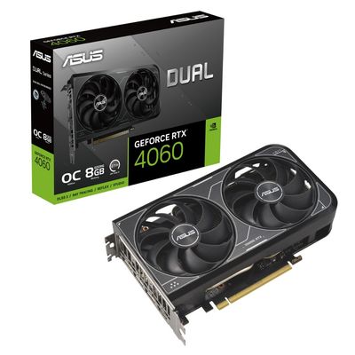 کارت گرافیک ایسوس مدل Dual RTX 4060 OC حافظه 8 گیگابایت استوک