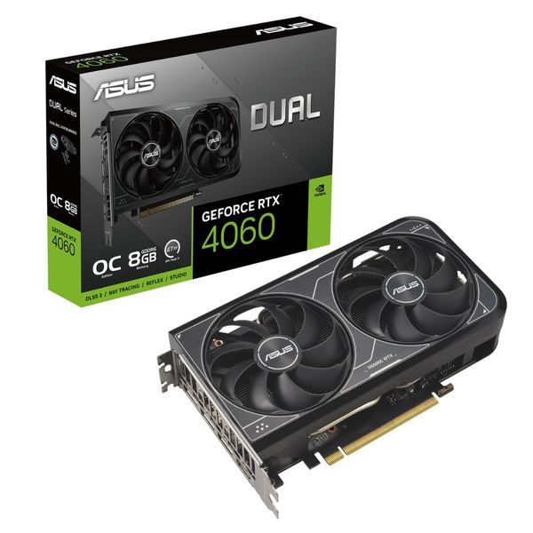 کارت گرافیک ایسوس مدل Dual RTX 4060 OC حافظه 8 گیگابایت استوک