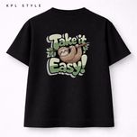 تیشرت باکسی 100٪ پنبه طرح (Take It Easy) | کد 1371