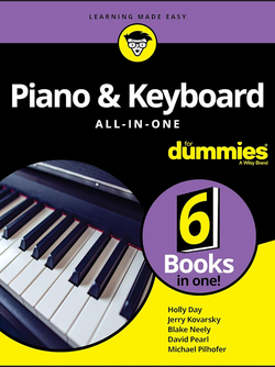 کتاب آموزش پیانو Piano & Keyboard All in One For Dummies