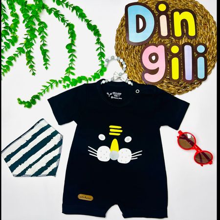 رامپر + دستمال گردن طرح ببر