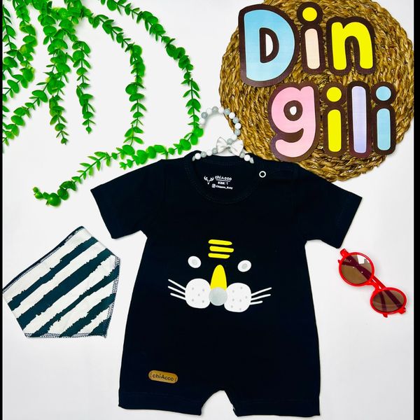 رامپر + دستمال گردن طرح ببر