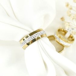 انگشتر وسط نگین استیل کد 8234