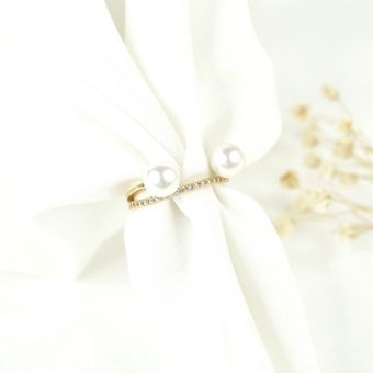 انگشتر مرواریدی طرح فانتزی کد 8263