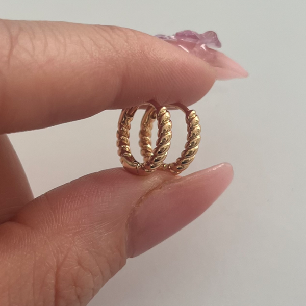 گوشواره استیل طرح طلا