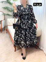 پیراهن حریر طبقه ای 3170