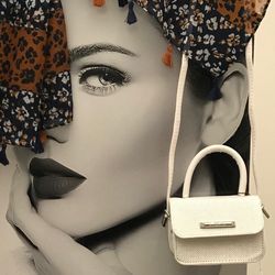 مینی بگ کنف و چرم با بند بلند جدا شونده