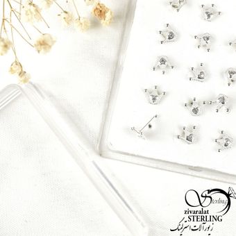 پیرسینگ بینی طرح تاج ساخت ایتالیا کد 8390